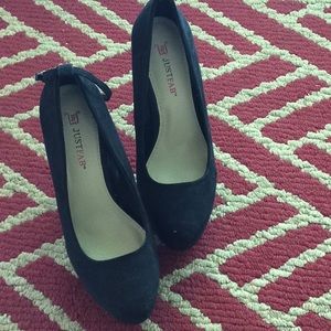 JustFab black heels